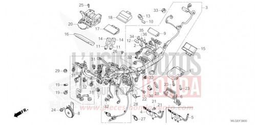 WIRE HARNESS CRF1100DP de 2023